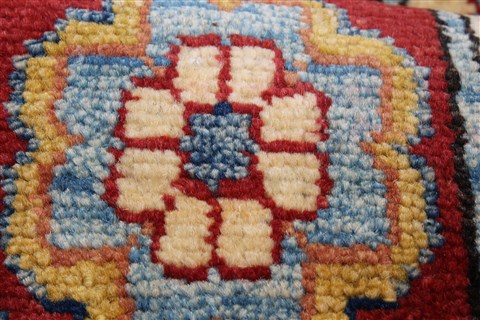 Kazak Red Runner Hand Knotted 29 X 193 Area Rug 250-24120 Image 7