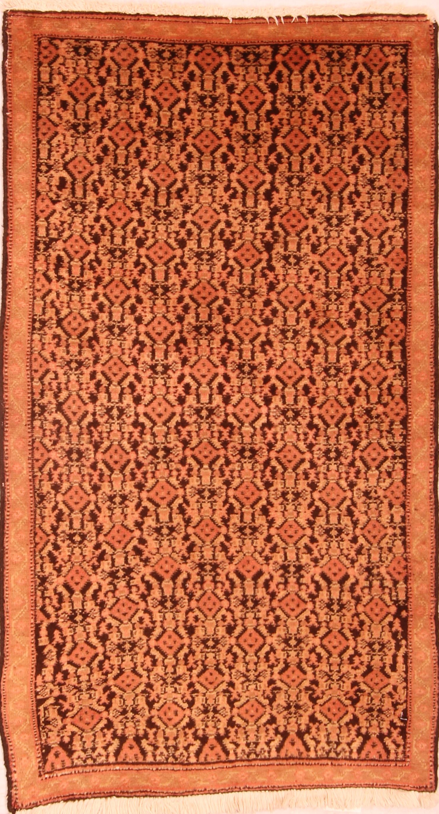 Persian Saneh Beige Rectangle 2x4 ft Wool Carpet