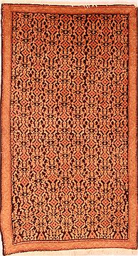 Sanandaj Beige Hand Knotted 2'5" X 4'0"  Area Rug 100-24127