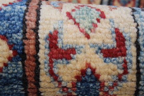 Kazak Red Runner Hand Knotted 211 X 194 Area Rug 250-24140 Image 10