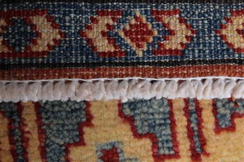 Kazak Red Runner Hand Knotted 211 X 194 Area Rug 250-24140 Image 13