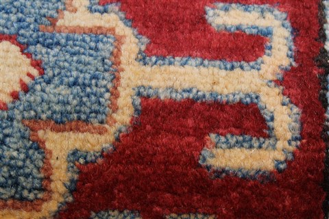 Kazak Red Runner Hand Knotted 211 X 194 Area Rug 250-24140 Image 9