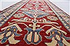 Kazak Red Runner Hand Knotted 211 X 194  Area Rug 250-24140 Thumb 14