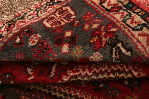 Shiraz Red Hand Knotted 210 X 37  Area Rug 253-24153 Image 5