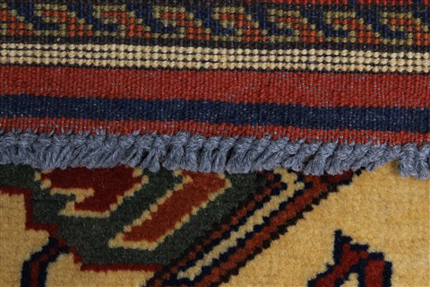 Turkman Yellow Runner Hand Knotted 29 X 167 Area Rug 250-24162 Image 12