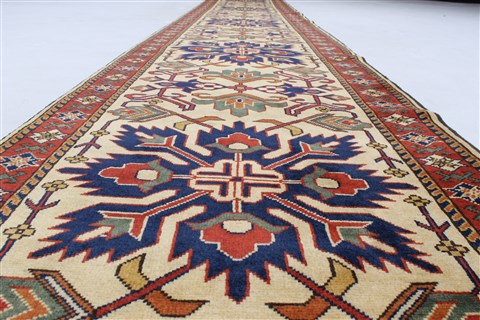 Turkman Yellow Runner Hand Knotted 29 X 167 Area Rug 250-24162 Image 13