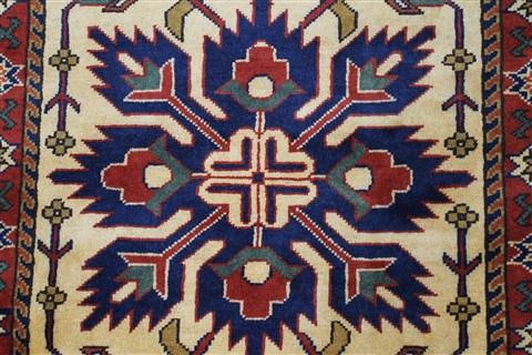 Turkman Yellow Runner Hand Knotted 29 X 167 Area Rug 250-24162 Image 2