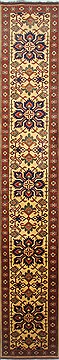 Indian Turkman Yellow Runner 16 to 20 ft Wool Carpet 24162