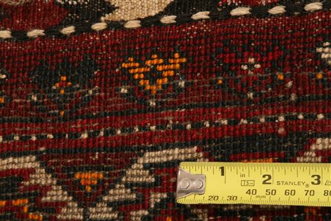 Shiraz Red Square Hand Knotted 27 X 35  Area Rug 253-24180 Image 6