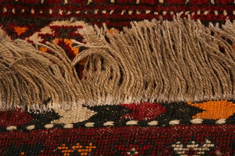 Shiraz Red Square Hand Knotted 27 X 35  Area Rug 253-24180 Image 7