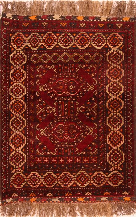Shiraz Red Square Hand Knotted 27 X 35  Area Rug 253-24180 Image 0