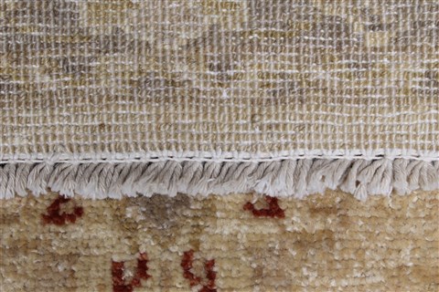 Pishavar Beige Runner Hand Knotted 25 X 151 Area Rug 250-24183 Image 12