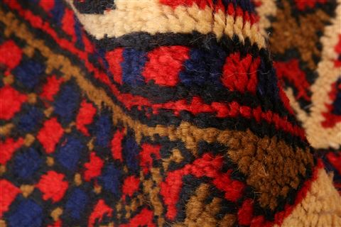 Kazak Multicolor Hand Knotted 30 X 43 Area Rug 100-24186 Image 1