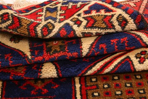 Kazak Multicolor Hand Knotted 30 X 43 Area Rug 100-24186 Image 4