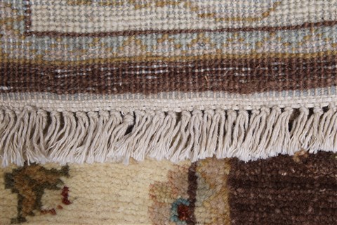 Ziegler Brown Runner Hand Knotted 28 X 168  Area Rug 250-24196 Image 11