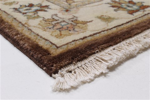 Ziegler Brown Runner Hand Knotted 28 X 168  Area Rug 250-24196 Image 5