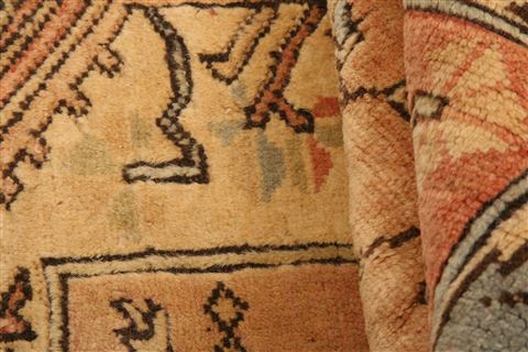 Hereke Orange Hand Knotted 29 X 43  Area Rug 253-24198 Image 2