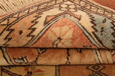 Hereke Orange Hand Knotted 29 X 43  Area Rug 253-24198 Image 4