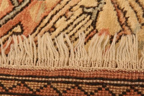 Hereke Orange Hand Knotted 29 X 43  Area Rug 253-24198 Image 6