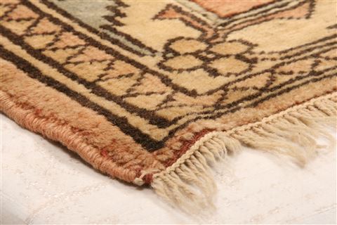 Hereke Orange Hand Knotted 29 X 43  Area Rug 253-24198 Image 7
