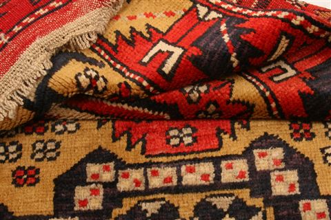 Tabriz Orange Hand Knotted 28 X 41  Area Rug 253-24200 Image 4