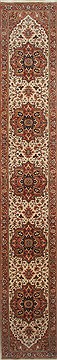Serapi Beige Runner Hand Knotted 2'11" X 17'9"  Area Rug 250-24204