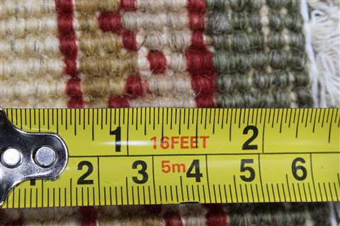 Pishavar Green Runner Hand Knotted 29 X 153 Area Rug 250-24208 Image 10