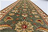 Pishavar Green Runner Hand Knotted 29 X 153 Area Rug 250-24208 Thumb 1