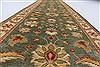 Pishavar Green Runner Hand Knotted 29 X 153  Area Rug 250-24208 Thumb 1