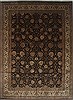 Tabriz Black Hand Knotted 119 X 153 Area Rug 250-24229 Thumb 0
