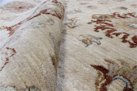 Chobi Beige Hand Knotted 120 X 147 Area Rug 250-24232 Image 10