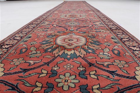 Kashan Red Runner Hand Knotted 27 X 1510 Area Rug 250-24234 Image 1