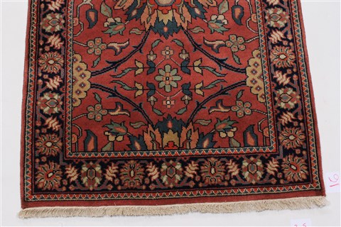 Kashan Red Runner Hand Knotted 27 X 1510 Area Rug 250-24234 Image 4