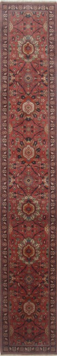 Kashan Red Runner Hand Knotted 27 X 1510 Area Rug 250-24234 Image 0