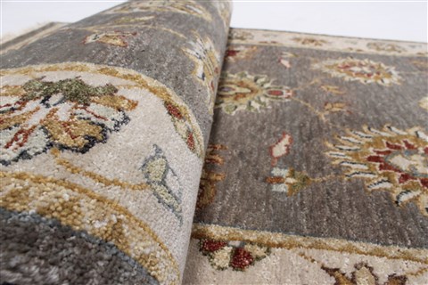 Ziegler Grey Runner Hand Knotted 37 X 496 Area Rug 250-24250 Image 12