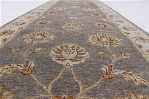 Ziegler Grey Runner Hand Knotted 37 X 496 Area Rug 250-24250 Image 2