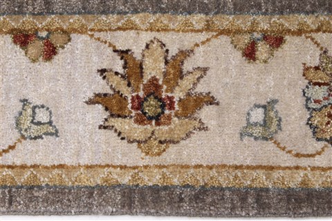 Ziegler Grey Runner Hand Knotted 37 X 496 Area Rug 250-24250 Image 4