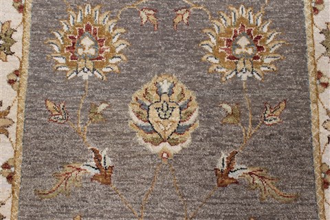 Ziegler Grey Runner Hand Knotted 37 X 496 Area Rug 250-24250 Image 5