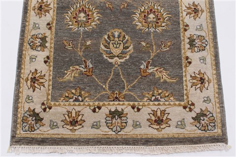 Ziegler Grey Runner Hand Knotted 37 X 496 Area Rug 250-24250 Image 6