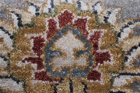 Ziegler Grey Runner Hand Knotted 37 X 496 Area Rug 250-24250 Image 9