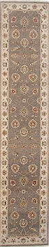 Indian Ziegler Grey Runner 26 ft and Larger Wool Carpet 24250