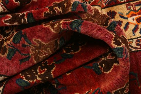 Gabbeh Red Hand Knotted 46 X 65 Area Rug 100-24261 Image 1
