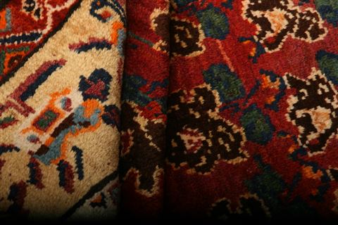 Gabbeh Red Hand Knotted 46 X 65 Area Rug 100-24261 Image 2