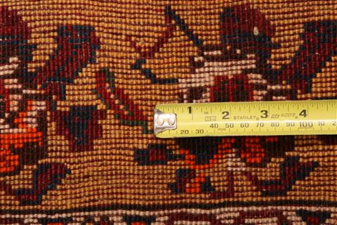 Gabbeh Red Hand Knotted 46 X 65 Area Rug 100-24261 Image 4
