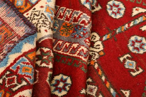 Gabbeh Red Hand Knotted 43 X 71 Area Rug 100-24272 Image 3