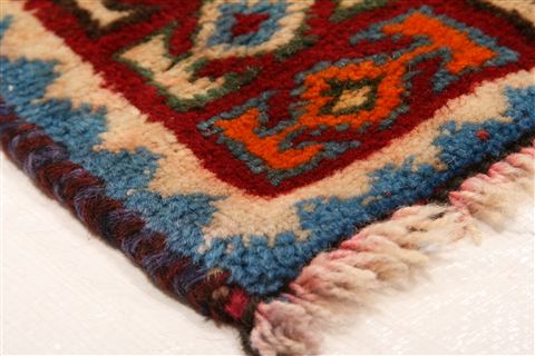 Gabbeh Red Hand Knotted 43 X 71 Area Rug 100-24272 Image 7