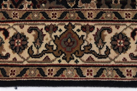 Herati Black Runner Hand Knotted 26 X 160 Area Rug 250-24275 Image 4