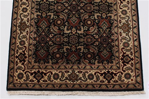 Herati Black Runner Hand Knotted 26 X 160 Area Rug 250-24275 Image 6