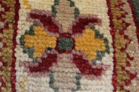 Pishavar Green Runner Hand Knotted 27 X 152 Area Rug 250-24276 Image 8