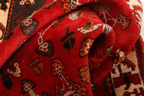Gabbeh Red Hand Knotted 40 X 510 Area Rug 100-24286 Image 2